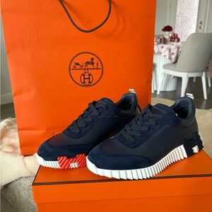 Navy Blue Designer Sneakers